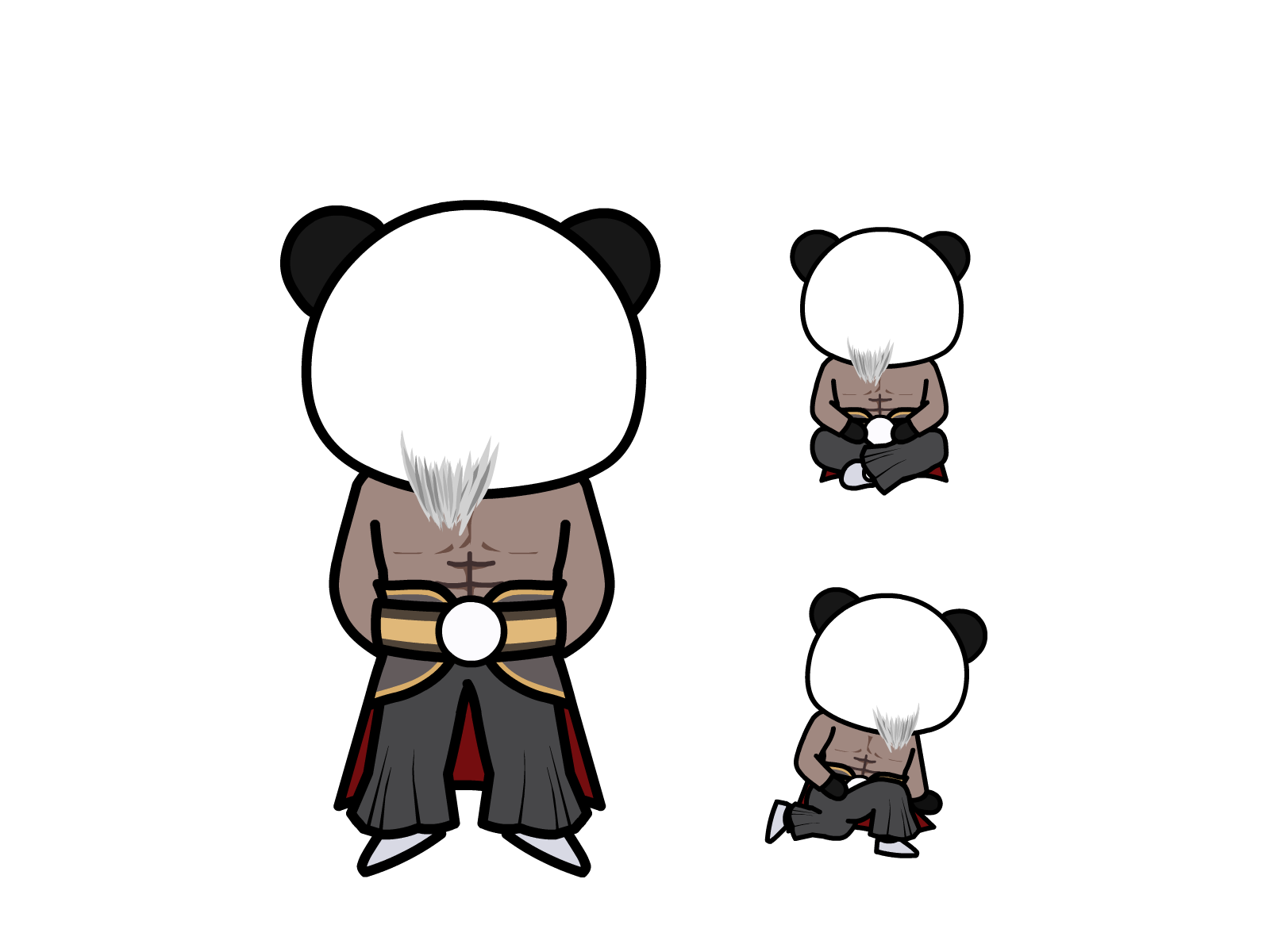 人物图-玄幻修仙-多动作-男2